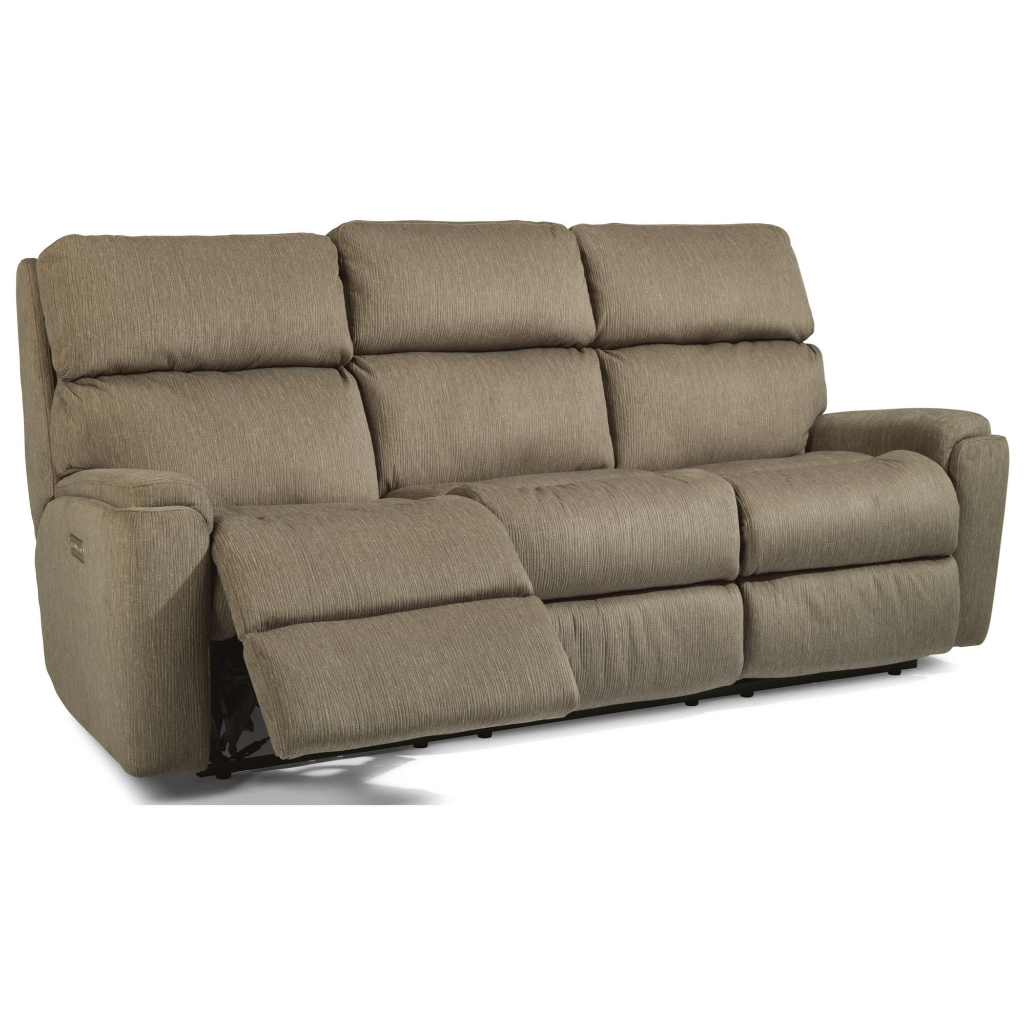 Flexsteel Rio 290462H 64972 Casual Power Reclining Sofa with Power